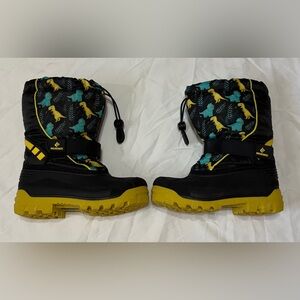 Kid’s Winter Snow Boots Size 1 Dinosaur Boys Girls
